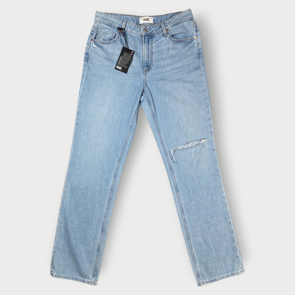 PAIGE Noella Relaxed Straight Jeans Size 28 Chamomile NWT